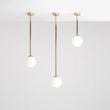 Lampa sufitowa Pinne Short Gold 42cm - Aldex, kula 14cm (E14) 1080PL-G30S