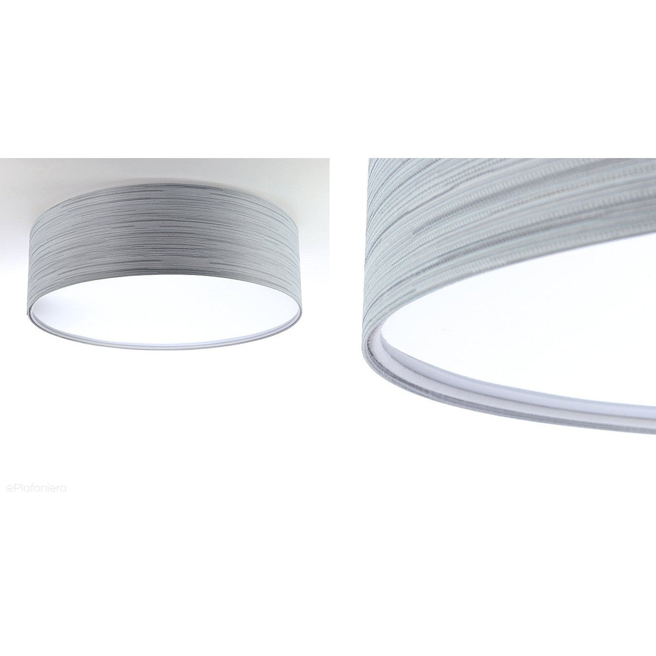 Lampa sufitowa - plafon tkanina, abażur do salonu sypialni 2xE27 (090-218) ręcznie robiony