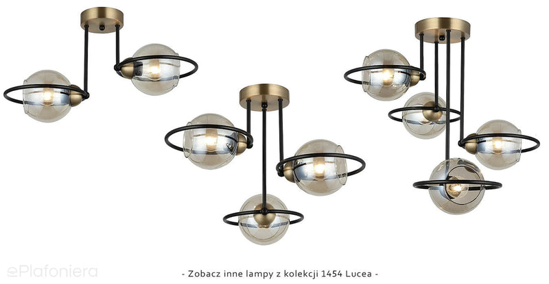 Lampa sufitowa plafoniera - żyrandol druciane ringi 3xE27, Lucea 1454-73-13 RINGO