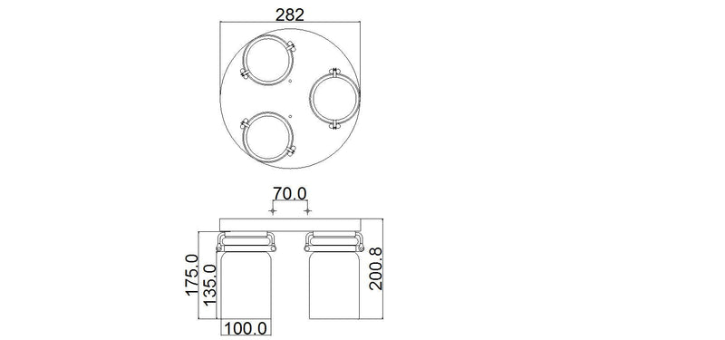 Lampa sufitowa szklany klosz (nikiel) plafon do kuchni salonu 1xE27, Kichler (Brinley)