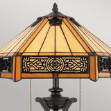 Lampa Tiffany stołowa Indus, Quoizel