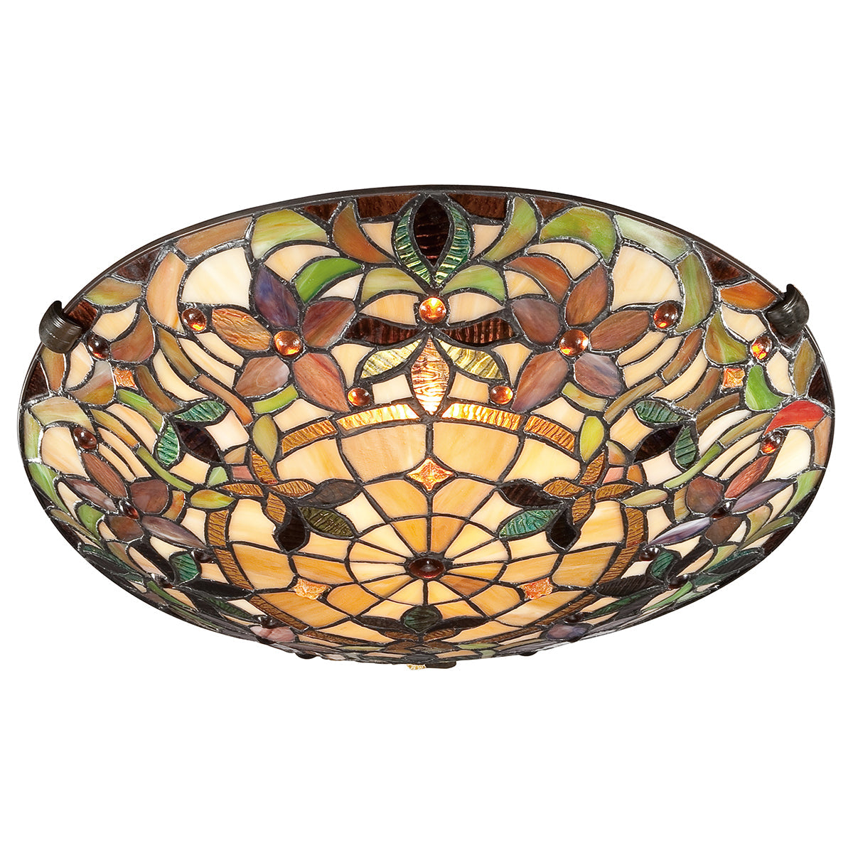 Lampa Tiffany sufitowa Kami, Quoizel