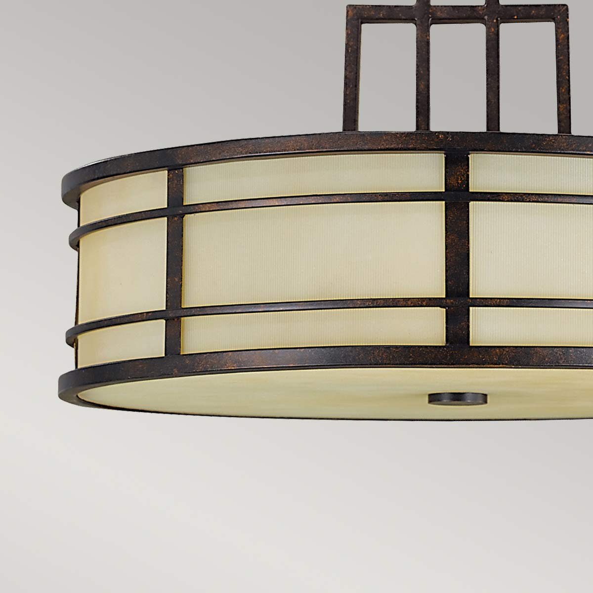 Lampa w stylu retro wisząca 53cm do salonu kuchni sypialni (3xE27) Feiss (Fusion)