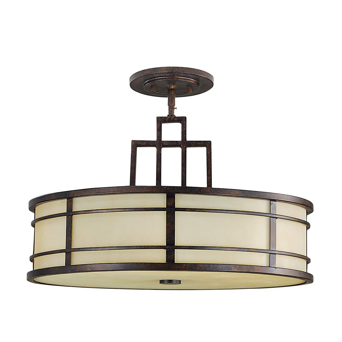 Lampa w stylu retro wisząca 53cm do salonu kuchni sypialni (3xE27) Feiss (Fusion)