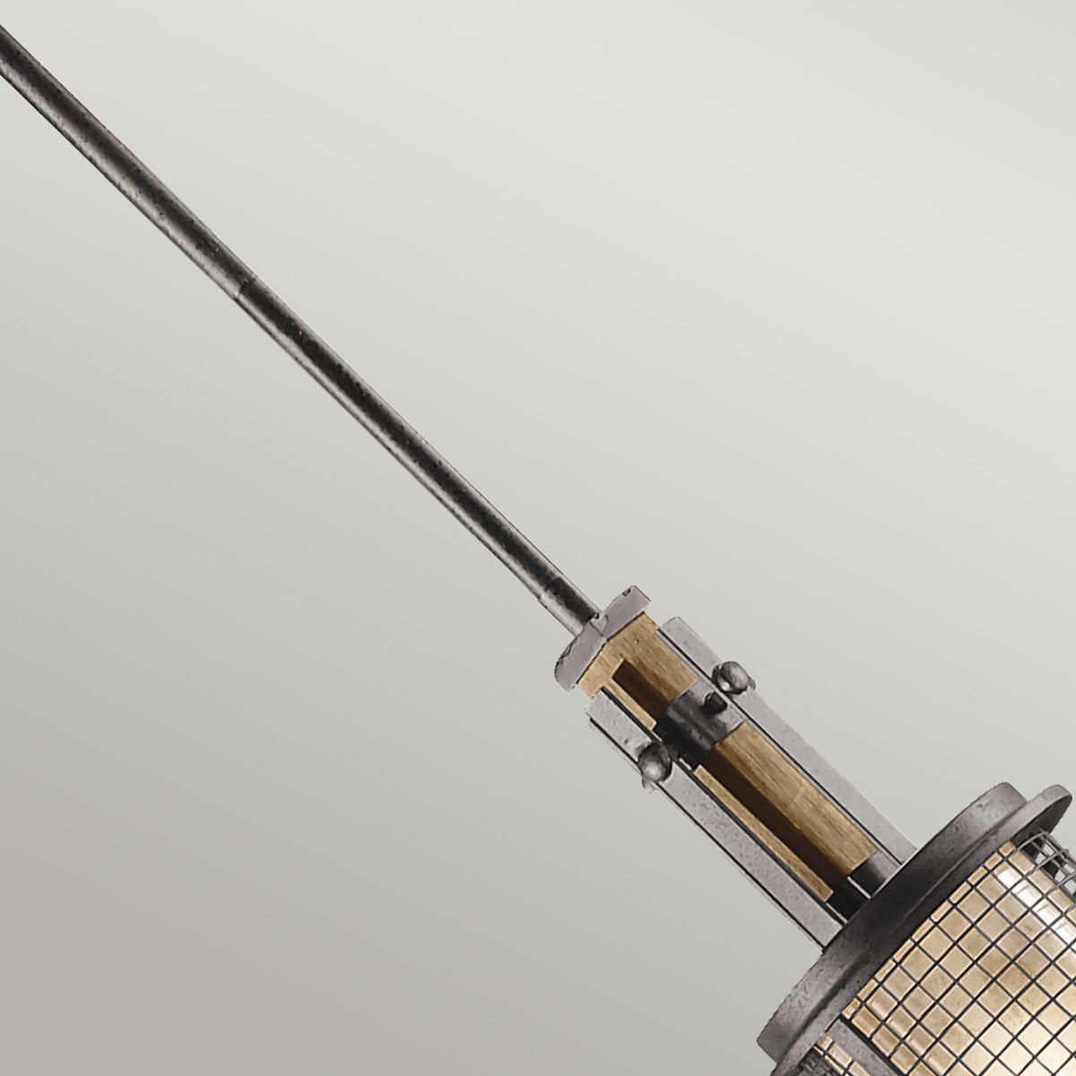 Lampa wisząca 15cm, metalowa siatka - kute żelazo, do salonu kuchni sypialni (1xE27) Kichler (Ahrendale)