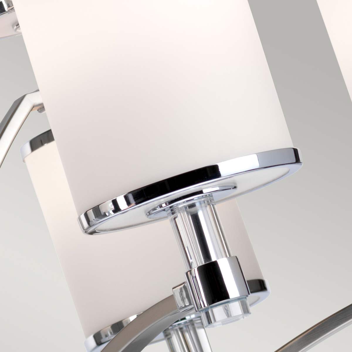 Lampa wisząca  9 kloszy - (szkło, chrom, nikiel) do kuchni salonu sypialni (9xE27) Feiss (Prospect)