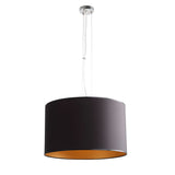 Lampa wisząca - abażur 50cm (czarno - złoty) 3xE27, Aldex (Barilla) 953E