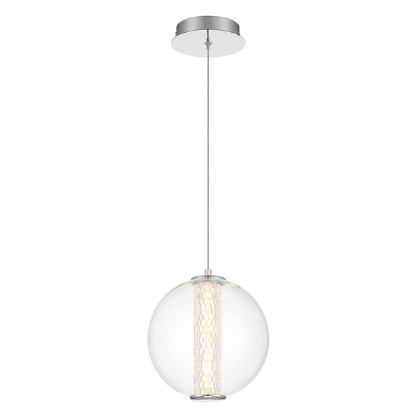 Lampa wisząca Atomo - 1 źródło światła - Polerowany chrom, Eurofase - ePlafoniera