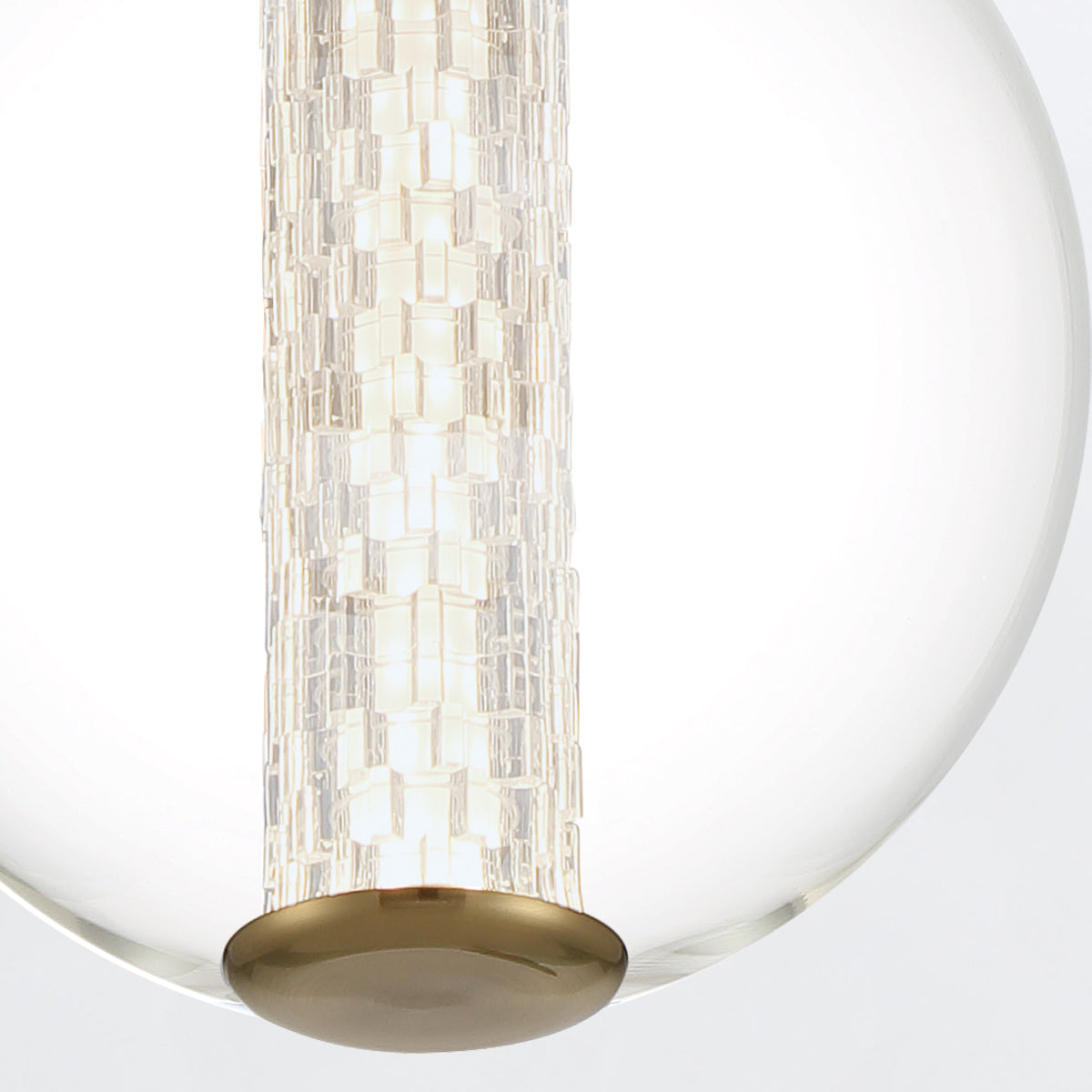 Lampa wisząca Atomo - 1 źródło światła - Szczotkowane złoto, Eurofase - ePlafoniera.pl