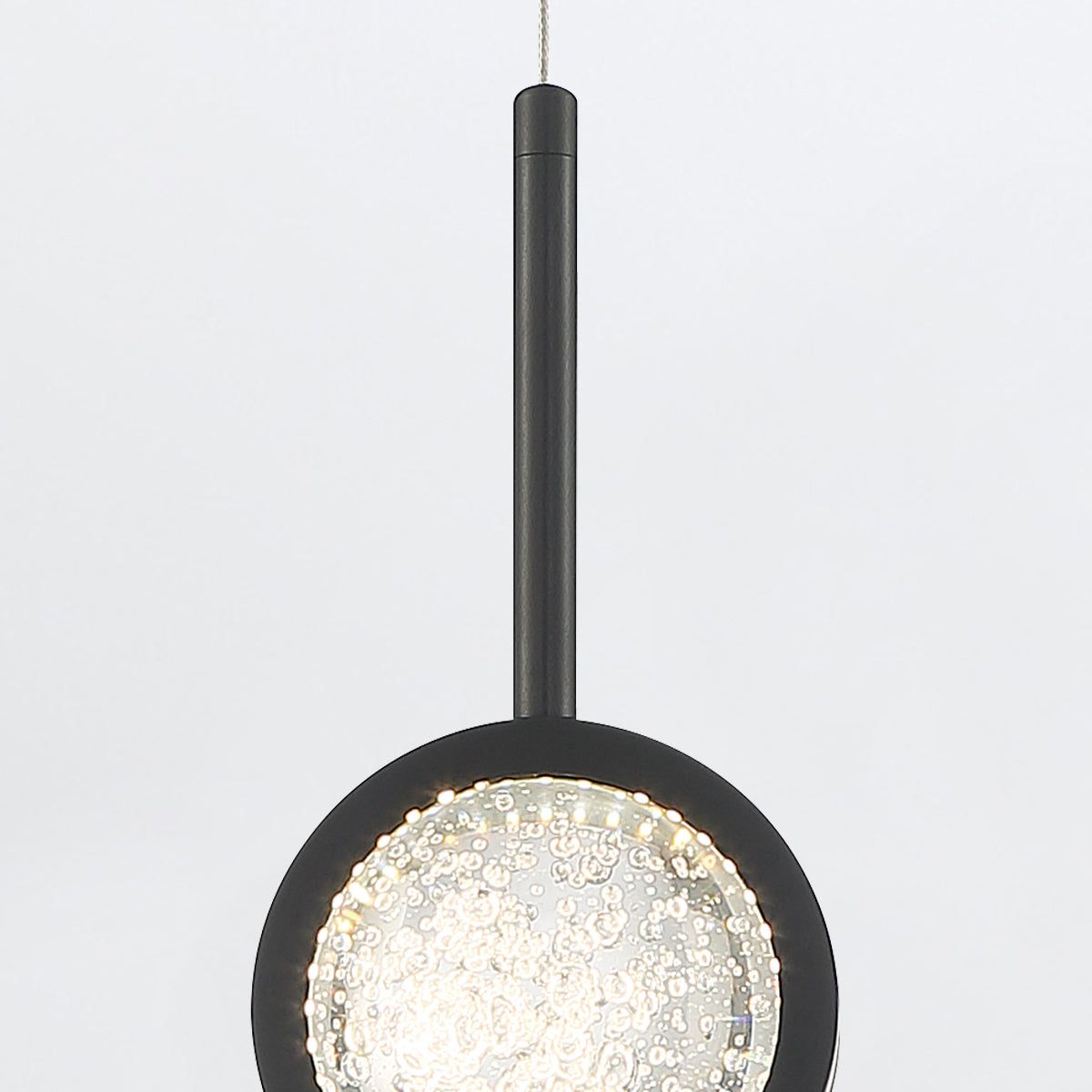 Lampa wisząca Barletta - 1 źródło światła - Matowa czerń, Eurofase - ePlafoniera.pl