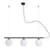 Lampa wisząca Beryl Glass 3 Black - Aldex, 1006E1 (3xE14)