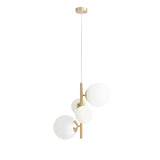 Lampa wisząca Bloom 4 Brass mosiądz - Aldex, 1091L40 (2xE14/2xE27)