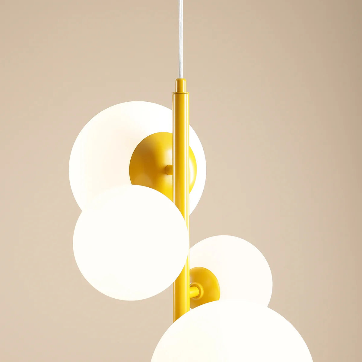 Lampa wisząca Bloom 4 Colours: Red Wine, Beige i Mustard - Aldex