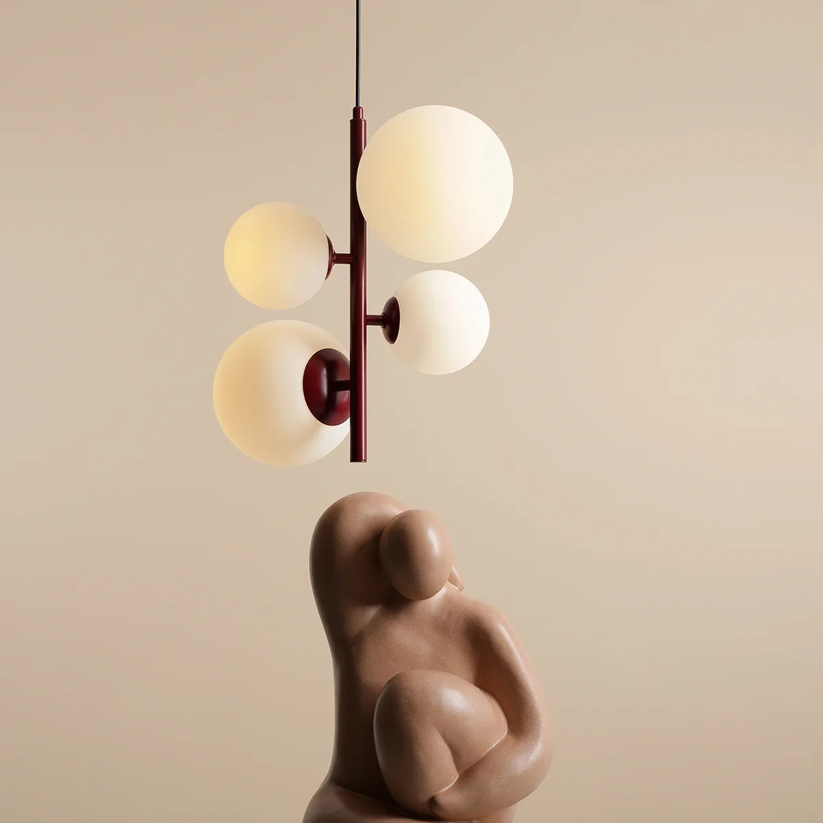 Lampa wisząca Bloom 4 Colours: Red Wine, Beige i Mustard - Aldex
