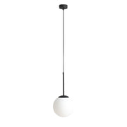 Lampa wisząca Bosso Mini 20 Black, jedna mleczna kula - Aldex (20cm, E27) 1087XS1