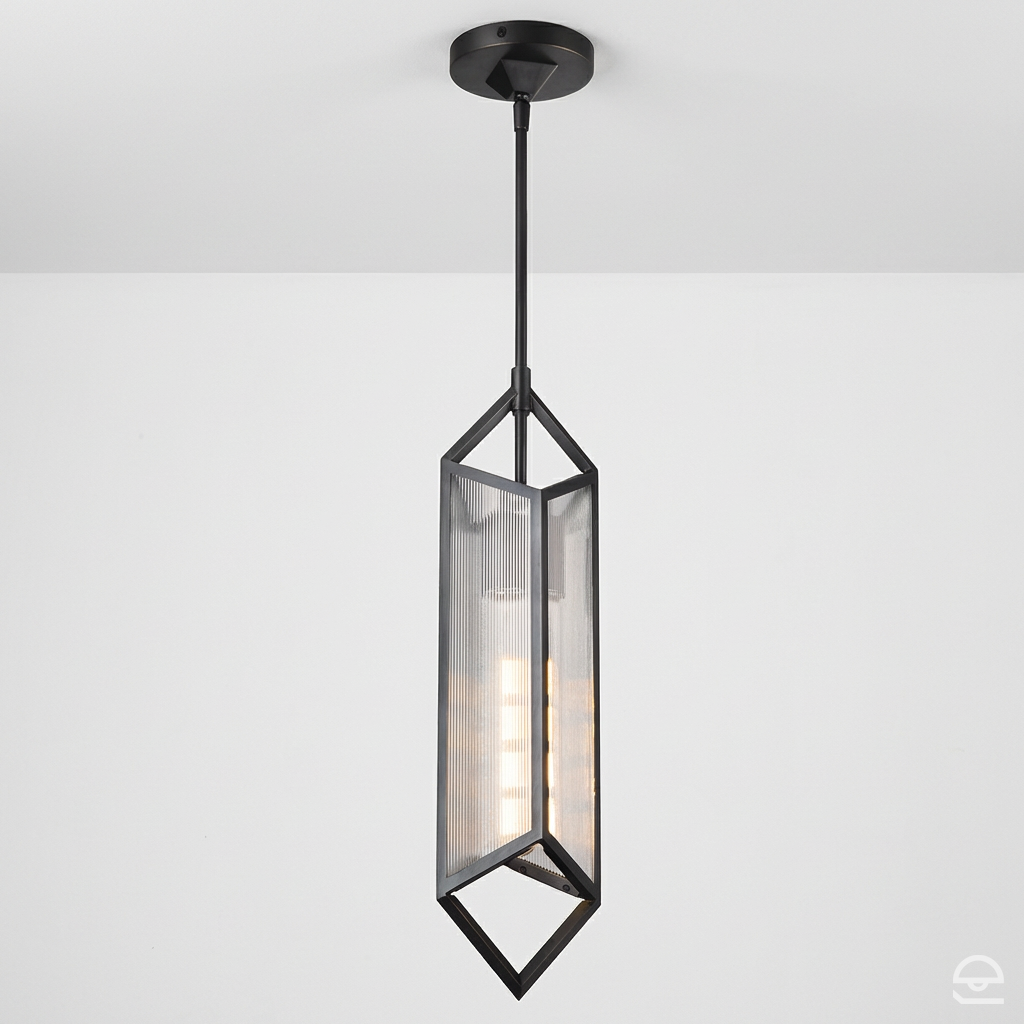 Lampa wisząca Cairo - 1 źródło światła - Miejski brąz, Alora