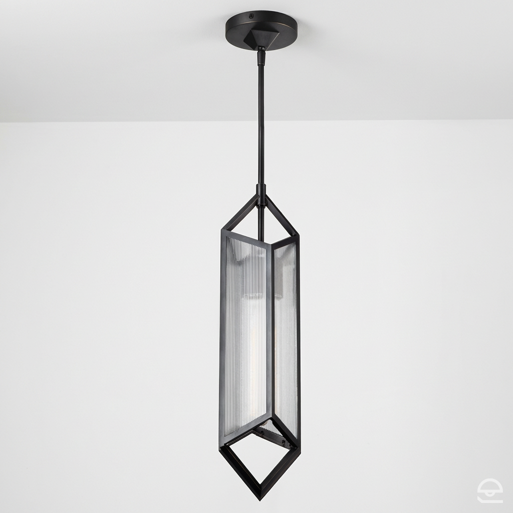 Lampa wisząca Cairo - 1 źródło światła - Miejski brąz, Alora