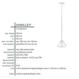 Lampa wisząca Congress (szczotkowany karmel) do kuchni / jadalni / salonu - Hinkley, pojedynczy klosz, 20cm (1xE27)