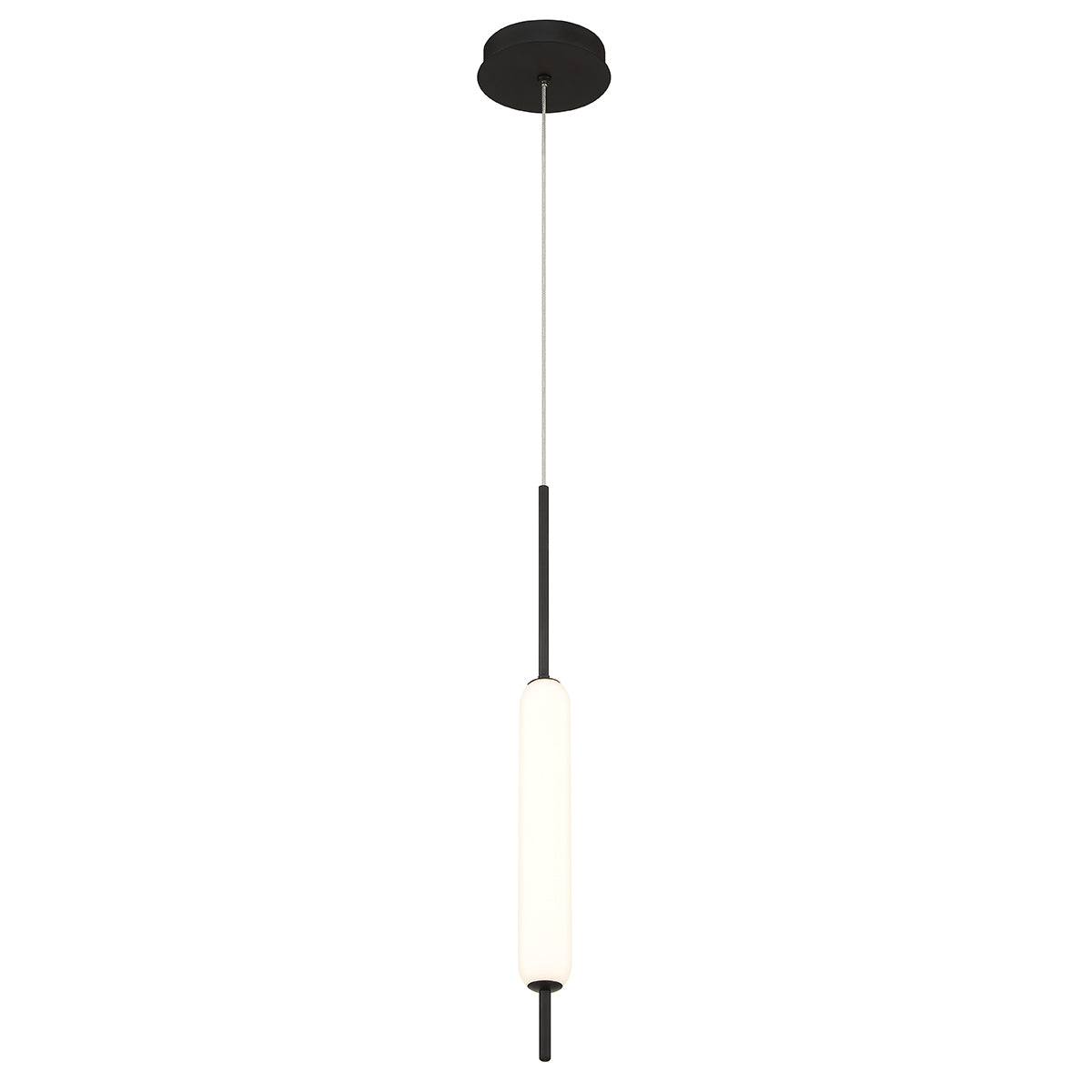 Lampa wisząca Cumberland - 1 źródło światła - Matowa czerń, Eurofase - ePlafoniera