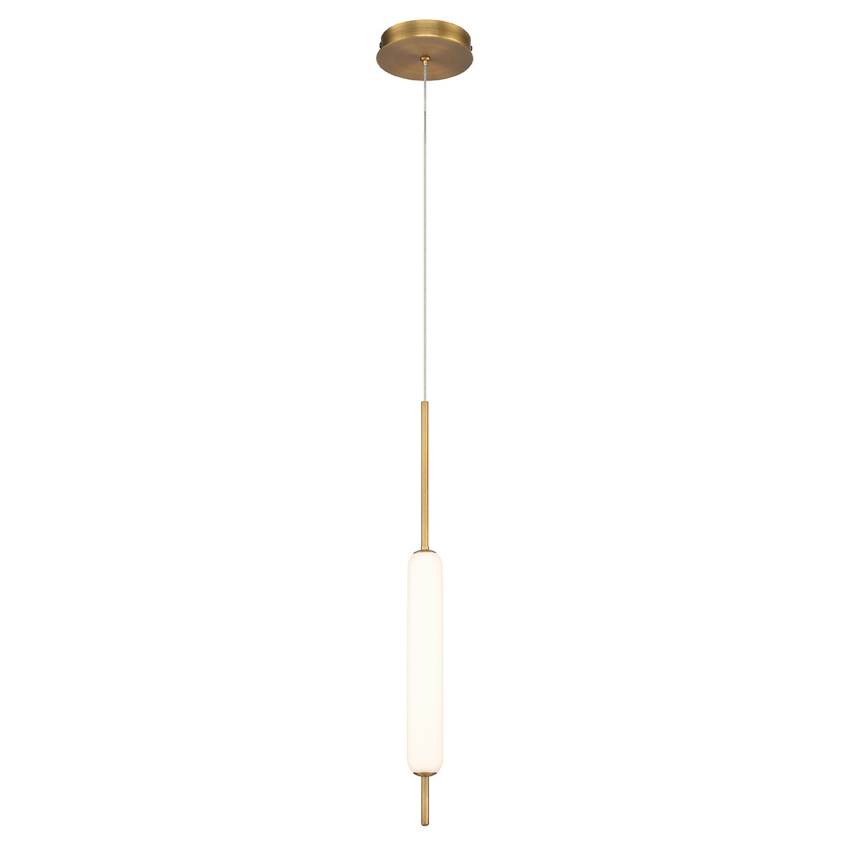Lampa wisząca Cumberland - 1 źródło światła - Szczotkowane złoto, Eurofase - ePlafoniera