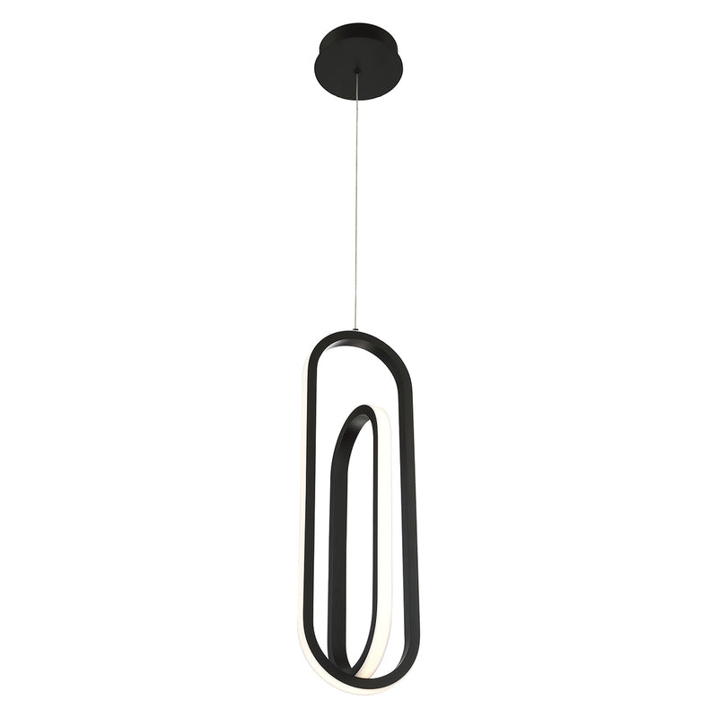Lampa wisząca Demark - Matowa czerń, Eurofase - ePlafoniera.pl