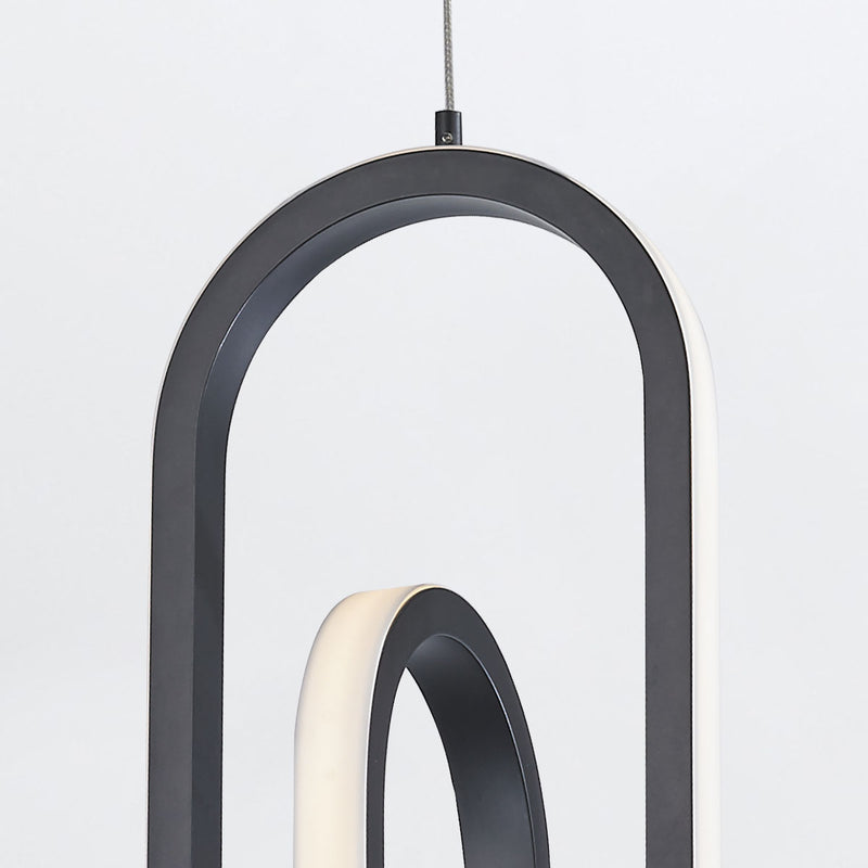 Lampa wisząca Demark - Matowa czerń, Eurofase - ePlafoniera.pl