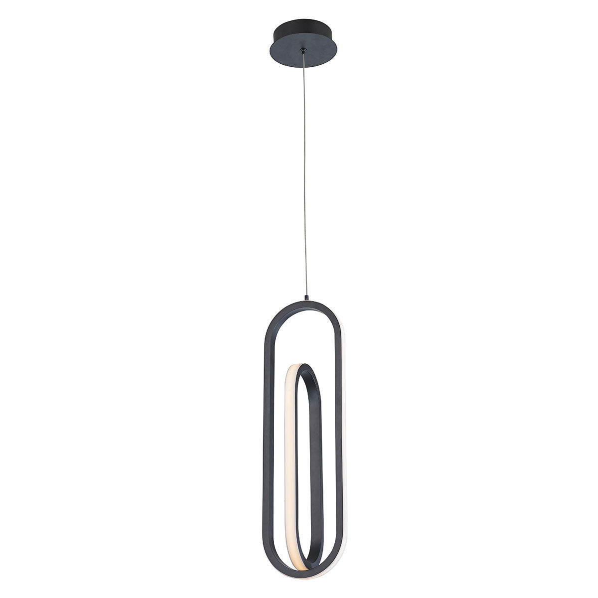 Lampa wisząca Demark - Matowa czerń, Eurofase - ePlafoniera