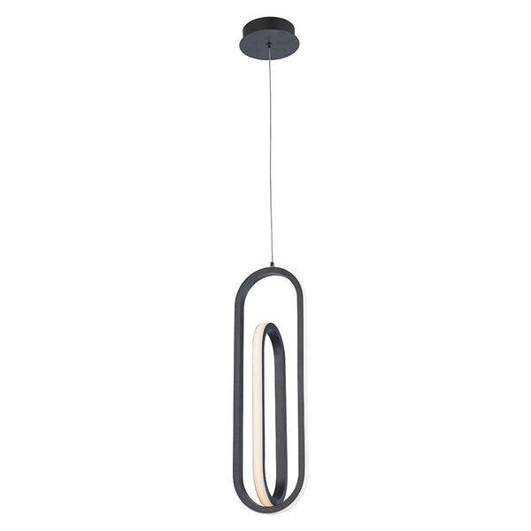 Lampa wisząca Demark - Matowa czerń, Eurofase - ePlafoniera