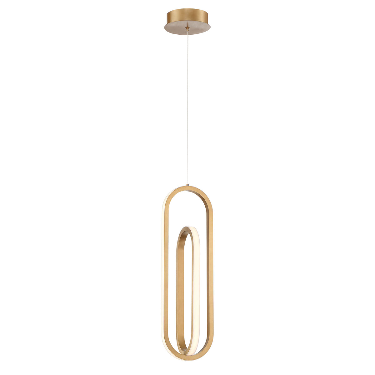 Lampa wisząca Demark - Szczotkowane złoto, Eurofase - ePlafoniera.pl