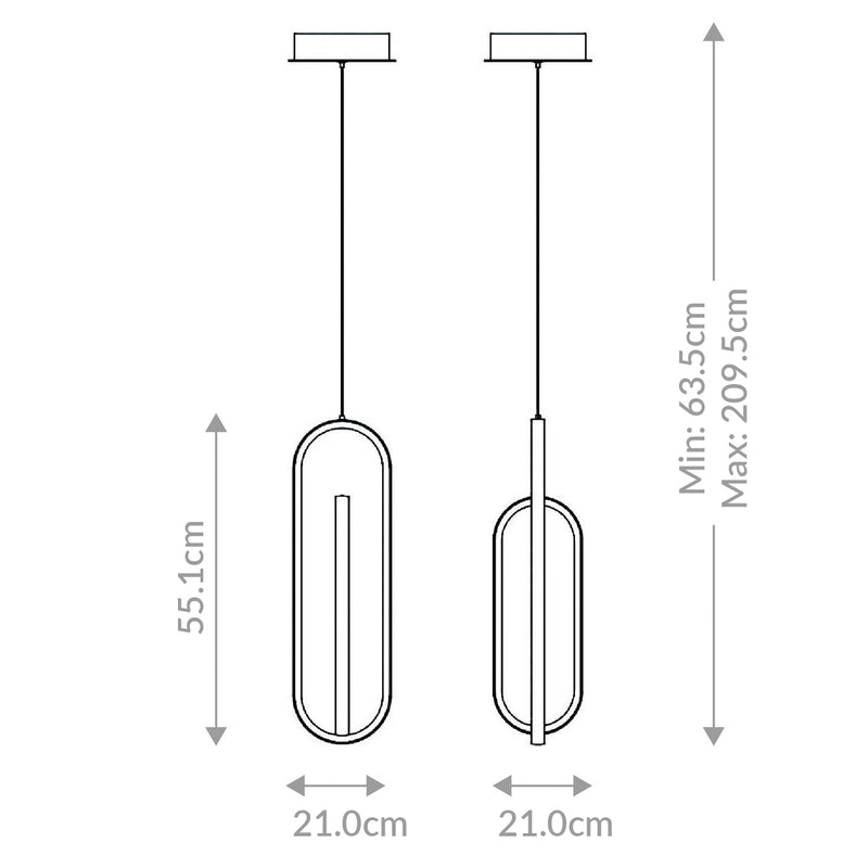 Lampa wisząca Demark - Szczotkowane złoto, Eurofase - ePlafoniera.pl