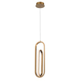 Lampa wisząca Demark - Szczotkowane złoto, Eurofase - ePlafoniera