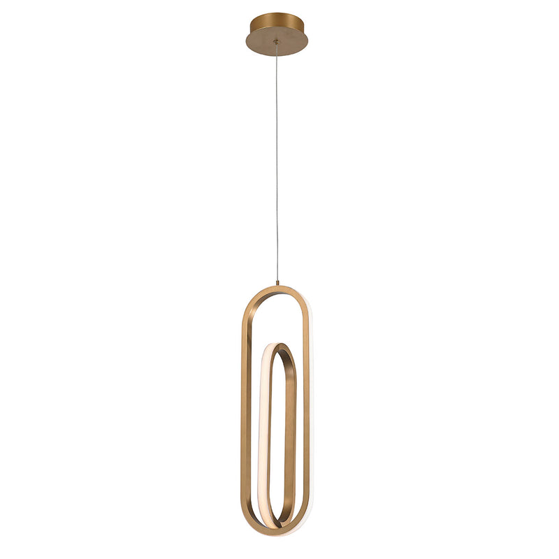 Lampa wisząca Demark - Szczotkowane złoto, Eurofase - ePlafoniera