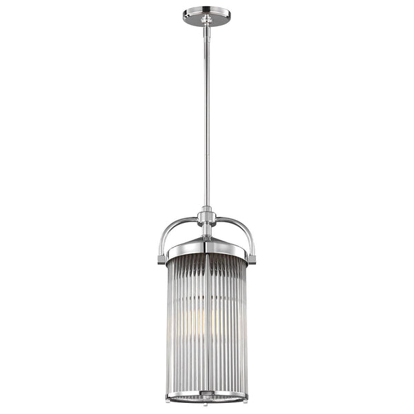 Lampa wisząca do łazienki Paulson chrom -  Feiss (24cm, G9 3x4W)