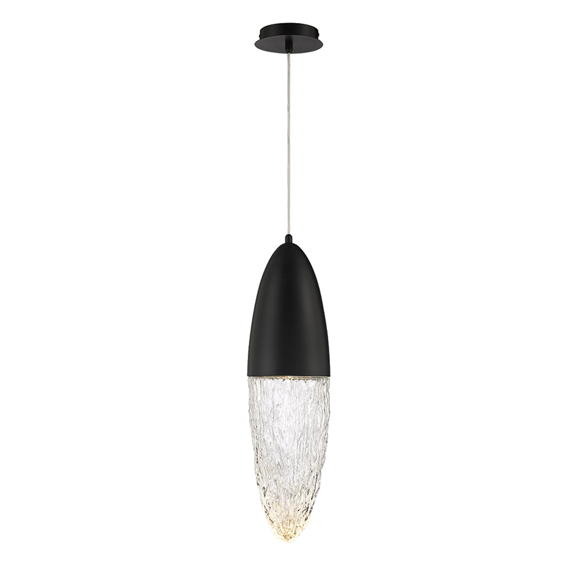 Lampa wisząca Ecrou - Matowa czerń, Eurofase - ePlafoniera.pl