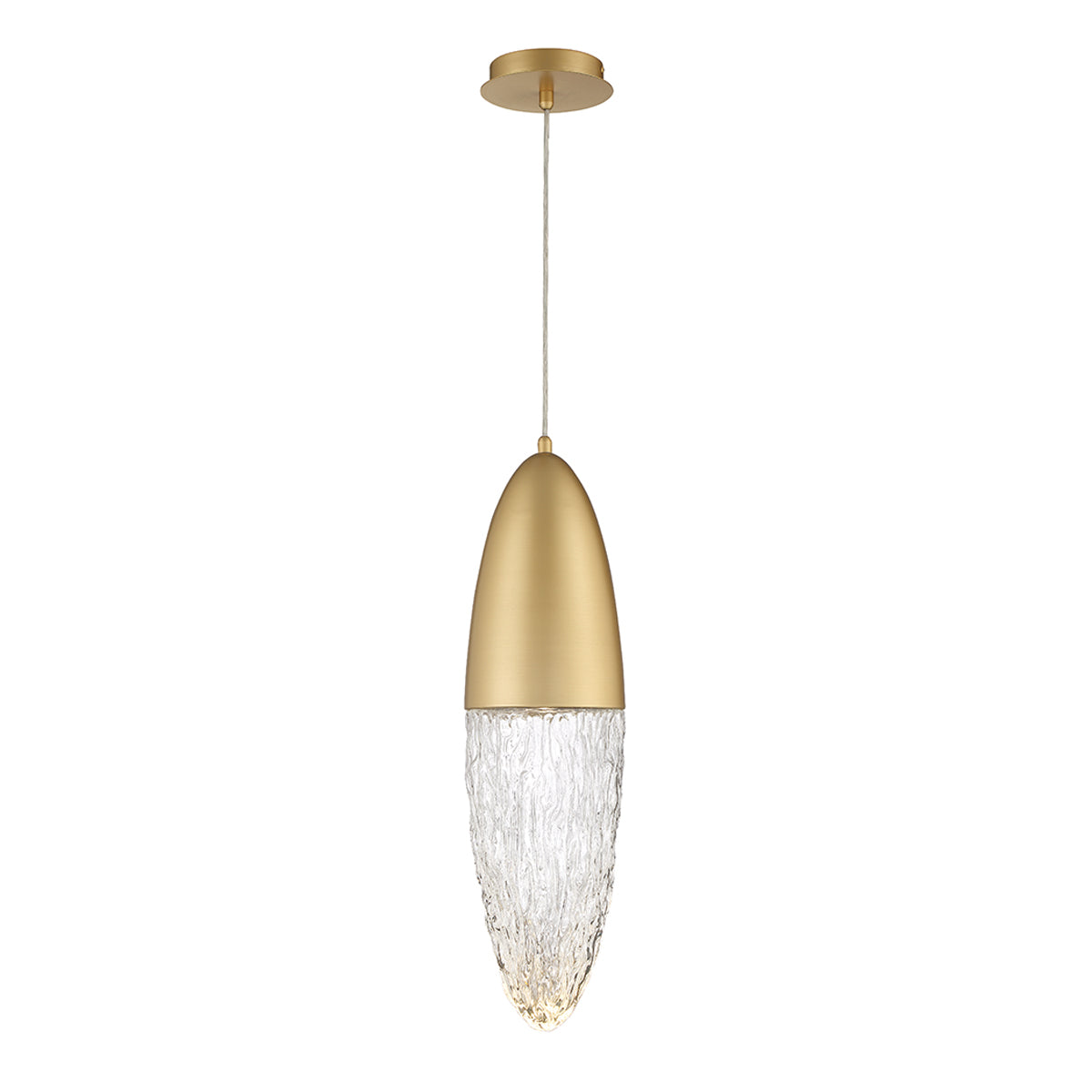 Lampa wisząca Ecrou - Szczotkowane złoto, Eurofase - ePlafoniera.pl