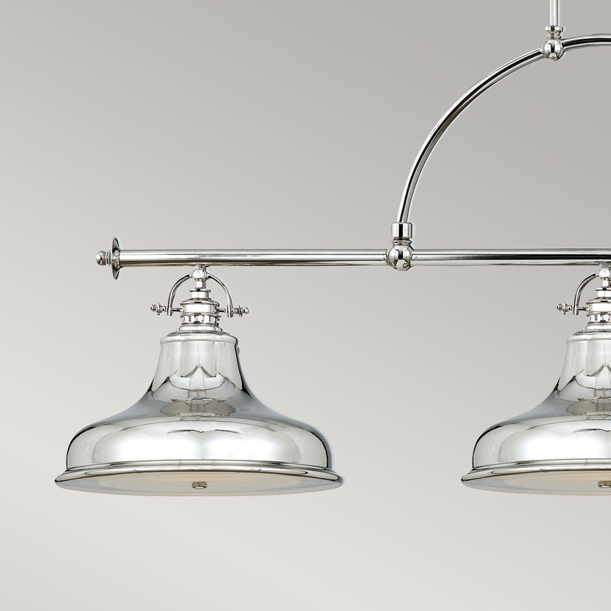 Lampa wisząca Emery nad wyspę i do kuchni, ze srebrem - Quoizel