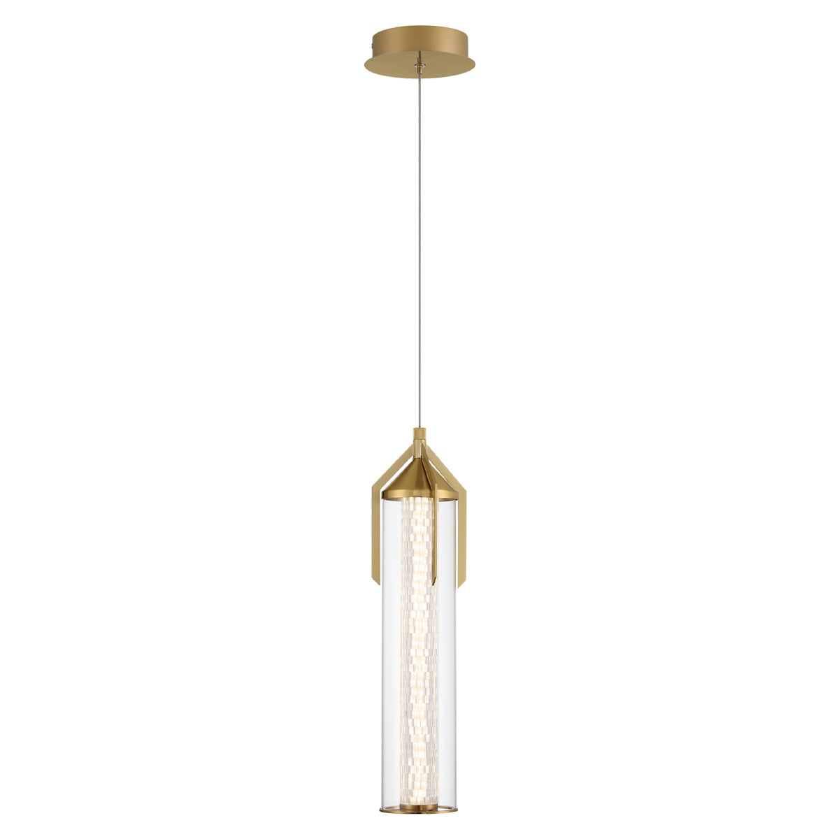 Lampa wisząca Espada - Szczotkowane złoto, Eurofase - ePlafoniera.pl
