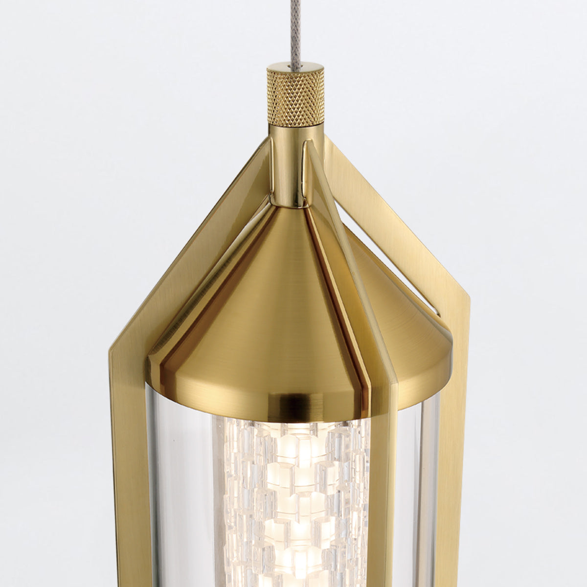 Lampa wisząca Espada - Szczotkowane złoto, Eurofase - ePlafoniera.pl