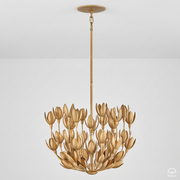 Lampa wisząca Flora - 3 źródła światła - Oksydowane złoto, Hinkley