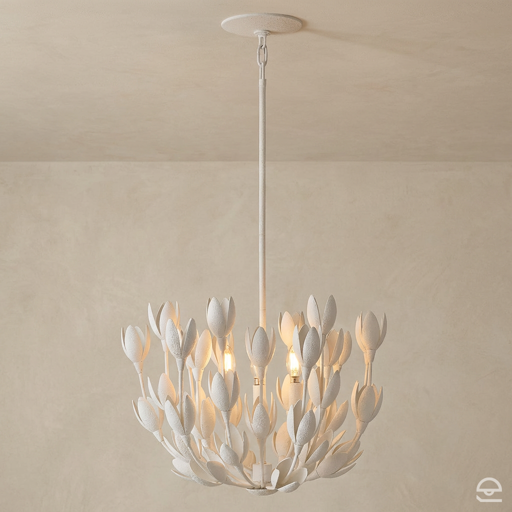 Lampa wisząca Flora - 3 źródła światła - Tynk strukturalny, Hinkley