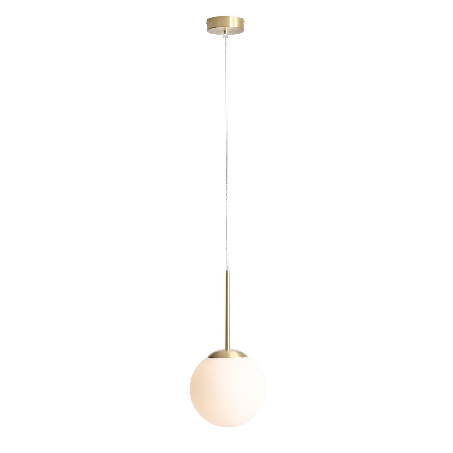 Lampa wisząca glamour z mosiądzem - Bosso Mini 20 Brass - Aldex (20cm, E27) 1087XS40