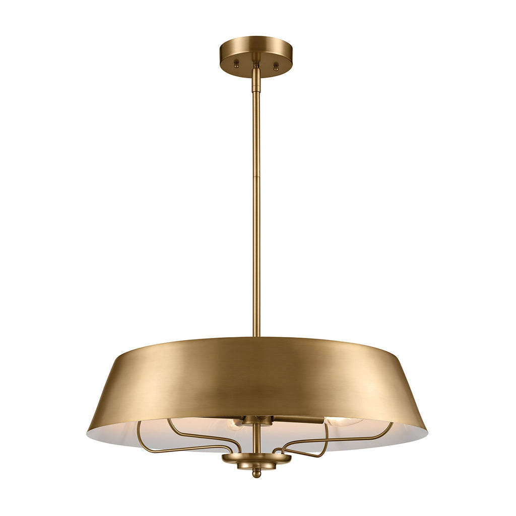 Lampa wisząca i półplafon Luella  -  Kichler / Szczotkowany naturalny mosiądz (4 źródła światła)