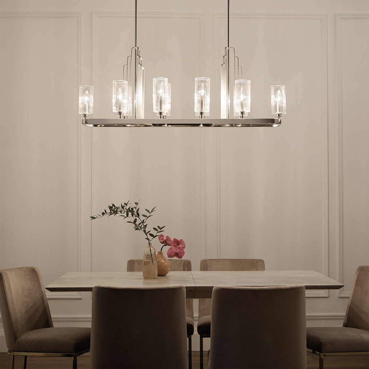 Lampa wisząca Kimrose - 10 źródeł światła - Polerowany nikiel, Kichler - ePlafoniera.pl