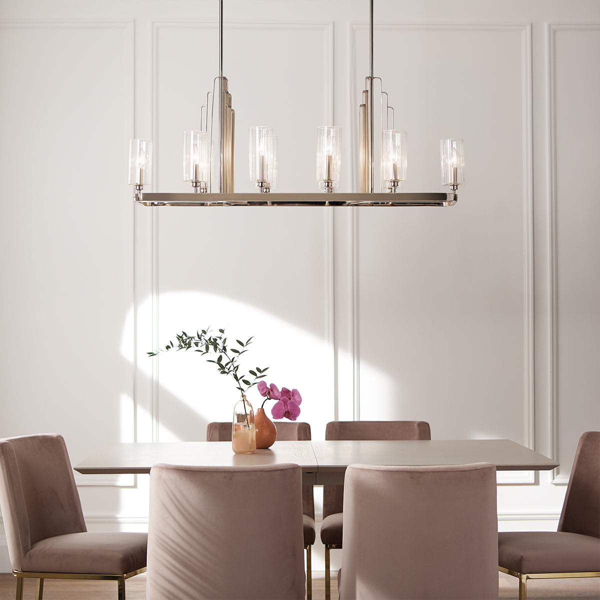 Lampa wisząca Kimrose - 10 źródeł światła - Polerowany nikiel, Kichler - ePlafoniera.pl