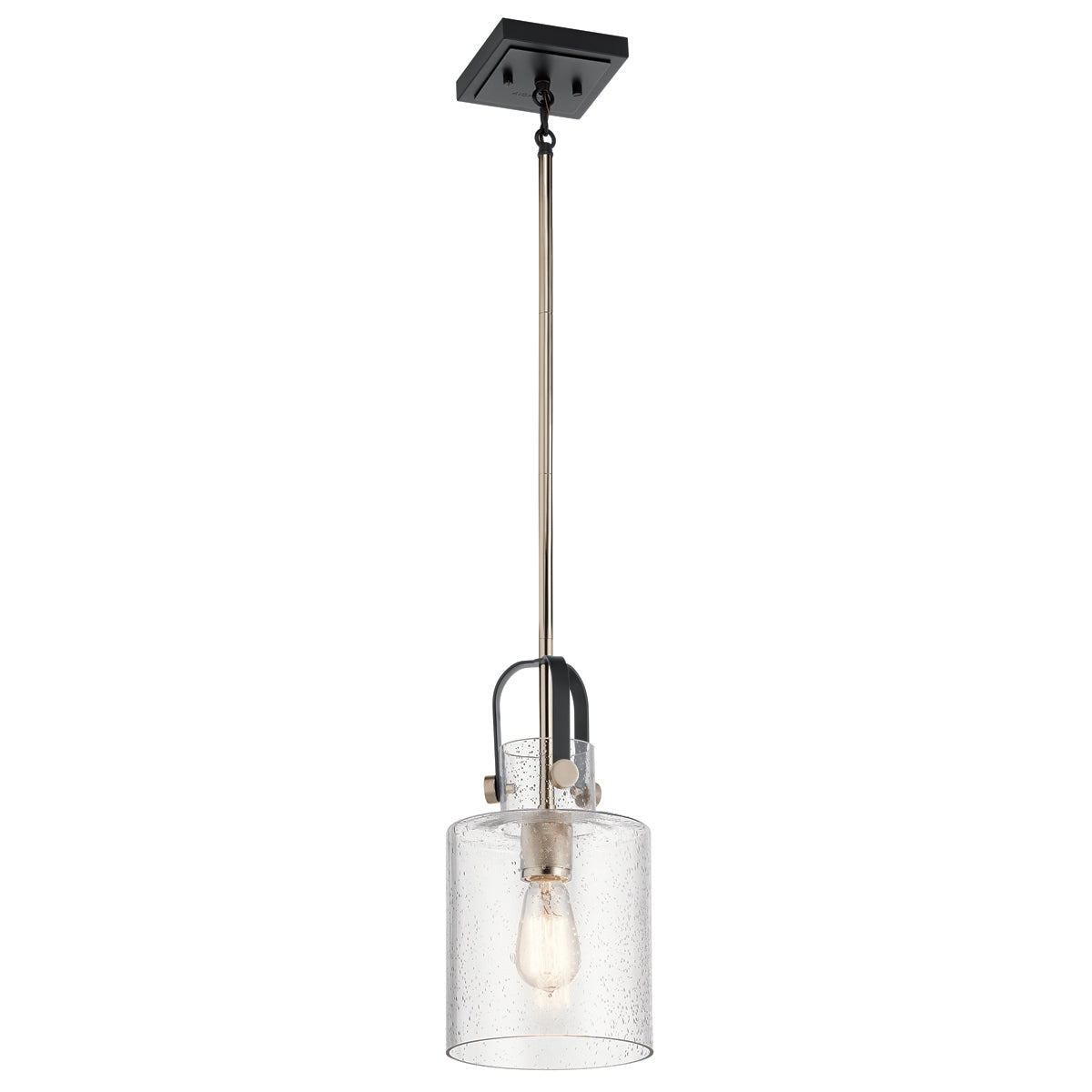 Lampa wisząca Kitner - 1 źródło światła - Polerowany nikiel, Kichler Quintiesse - ePlafoniera