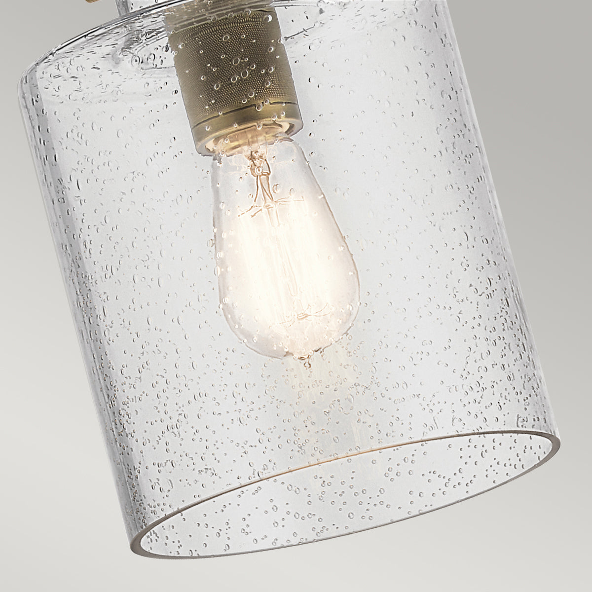Lampa wisząca Kitner - 1 źródło światła - Naturalny mosiądz, Kichler - ePlafoniera.pl