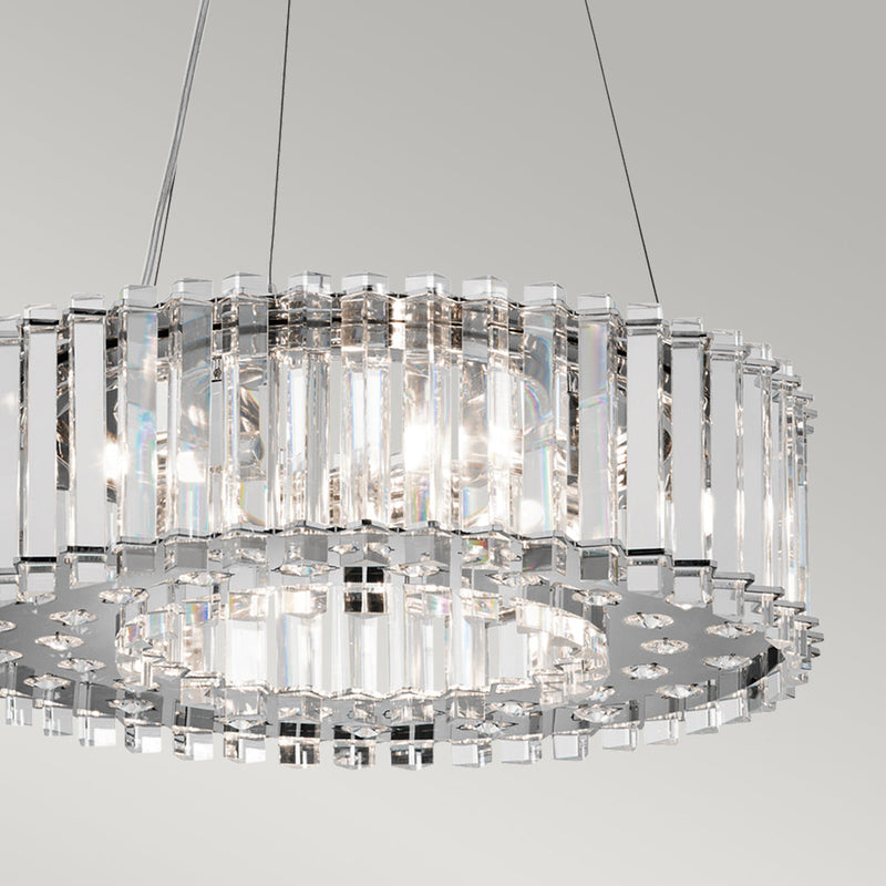 Lampa wisząca kryształowa Crystal, Kichler (43 cm, IP 44)