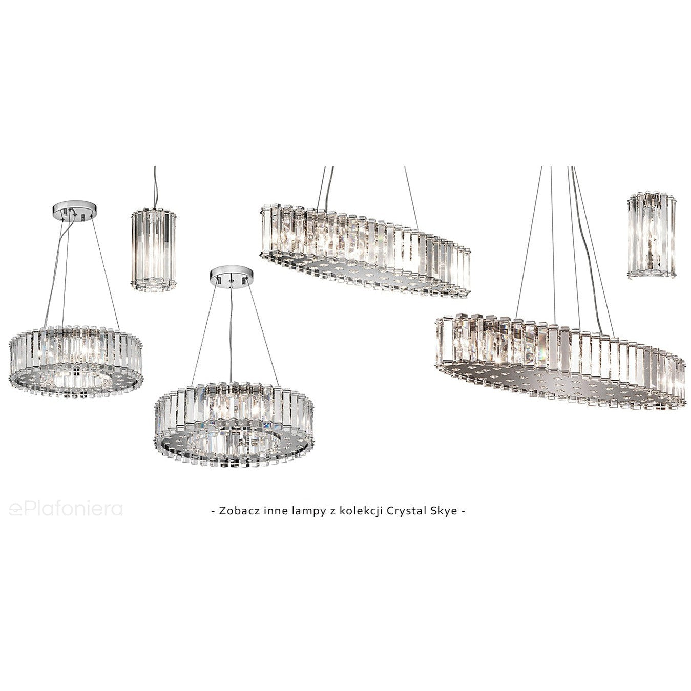 Lampa wisząca kryształowa Crystal, Kichler (43 cm, IP 44)