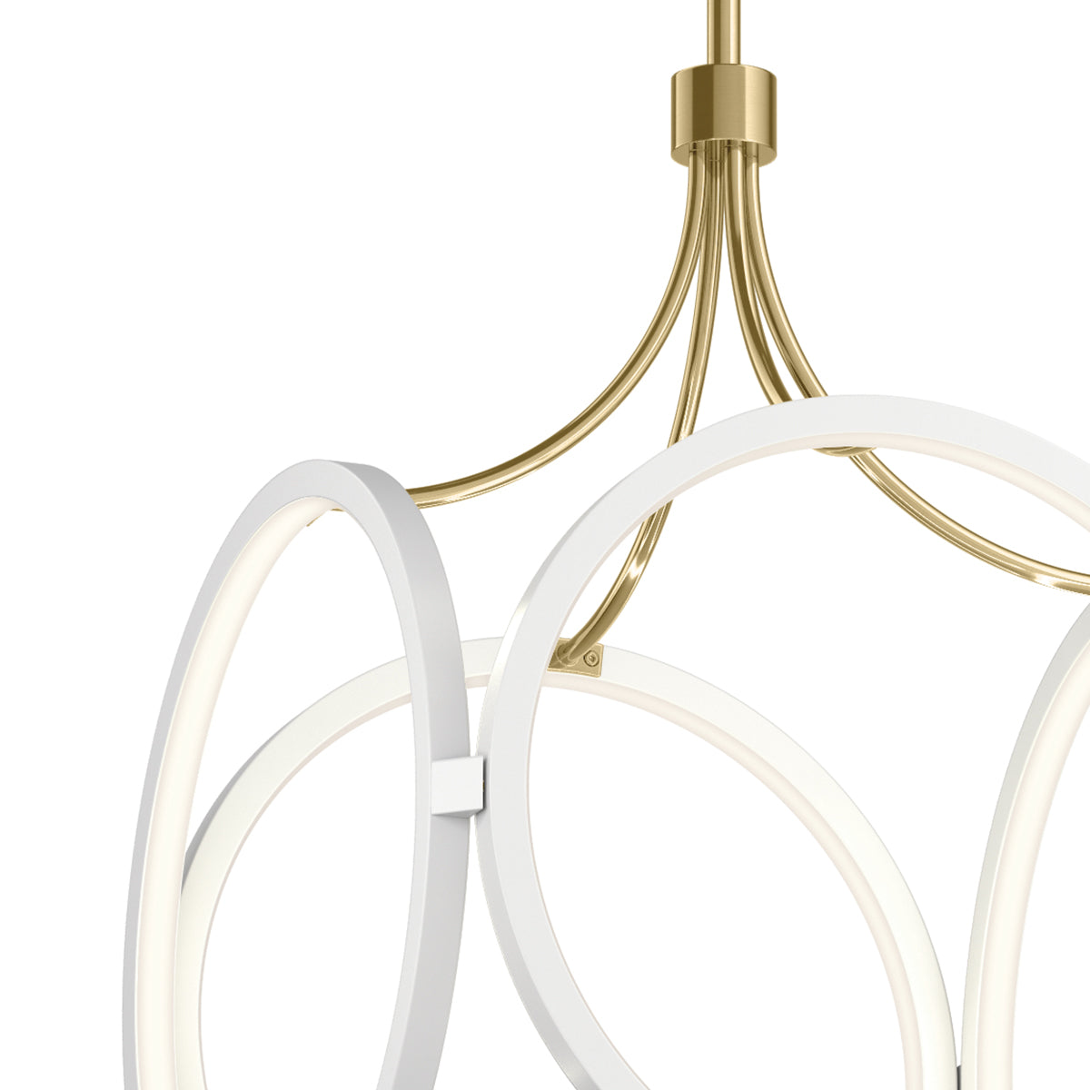 Lampa wisząca LED Ciri - Biała/ Szampańskie złoto, Kichler - ePlafoniera.pl