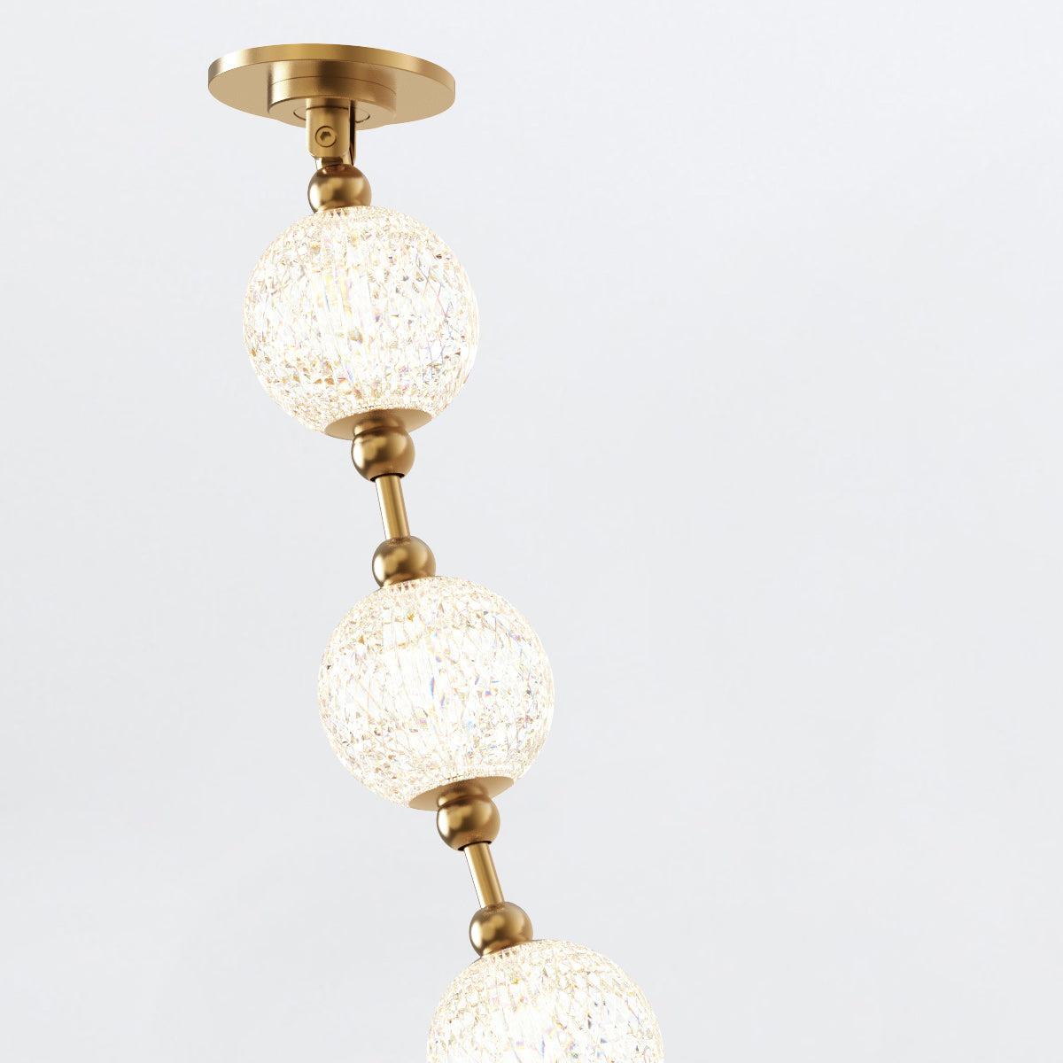 Lampa wisząca LED Marni - Naturalny mosiądz, Alora - ePlafoniera.pl